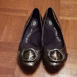 Dr Scholl's 8.5M comfortable flats buckle loafers